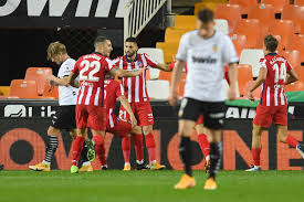 Atlético madrid irá jogar a próxima partida em 1 de dez de 2020 contra. Valencia Cf 0 1 Atletico Madrid Three Key Numbers Into The Calderon
