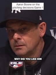 Yankees manager Aaron Boone opted to use Nestor Cortes, who had not pitched  since September, in the 10th inning of Game 1 of the World Series.  #aaronboone #worldseries #yankees