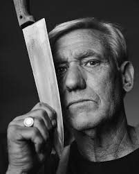 Met this legend today. Johnny Sousa has seen some shit overseas in the  Merchant Marines 🔪. And in that time he mastered not only knife  sharpening, but the art of lethal Filipino