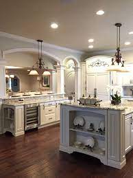 The cabinet are made out of french white oak and the stain was custom from the manufacturer, crown point cabinetry, in new hampshire. French Colonial Kitchen Bath Victorian Kitchen Other By Britany Hanthorn With Mbs Interiors Houzz