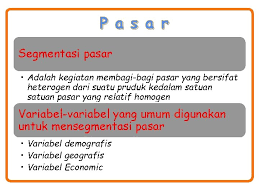 Segmentasi pasar ini merupakan suatu falsafah yang berorientasi pada konsumen. Introduction To Pengertian Pemasaran Dan Konsep Pemasaran Pemasaran