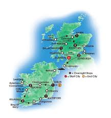 16 Day Scottish And Irish Gold Map Scotland Tours Ireland Tours Scots Irish