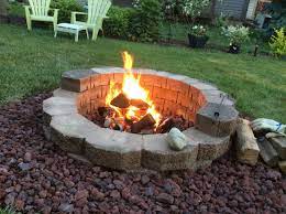 Built My Own Fire Pit With Recycled Landscape Stones And Lava Rock Www Inspiredmodularhomes Com Landscaping With Rocks Fire Pit Landscaping Stone Landscaping