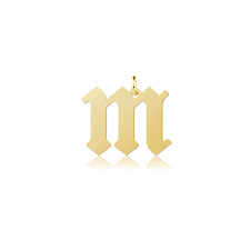 Class c capital stock (goog) at nasdaq.com. 10k Solid Yellow Gold Custom Lowercase Old English Initial Letter Pendant A Z Any Alphabet Necklace Charm