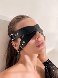 Woman Leather Bdsm Face Mask Halloween Mask Fetish Sexy Erotic Black  Leather Handmade Party Mask Mature Adult Reusable Sex Toys