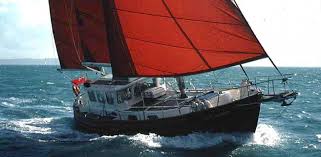 Mainsail, mizzen and furling genoa in white terylene cloth. Fisher 37 Introduction Tekne