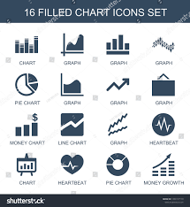 16 Chart Icons Trendy Chart Icons Stock Vector Royalty Free