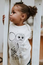 Luna Owl Baby , Boho Mama, Skyline Fever, Hand Printed T Shirts