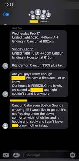 Community (this content is not subject to review by daily kos staff prior to publication.) Larry Madowo On Twitter Senator Ted Cruz Was Already Getting Flamed For Flying To Cancun While Texas Suffered Then Someone In His Wife S Group Chat Chose Violence And Leaked Screenshots To The