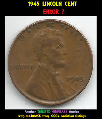 1945 Lincoln Wheat Cent Penny Error Circulated Coin 14 1169 Old Coins Worth Money Valuable Wheat Pennies Valuable Pennies