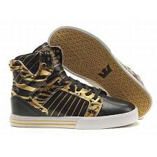 Black And Gold High Tops Supra Skytop High Tops Black Gold White Men S