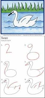 Pin By Ubbsi On Drawing And Painting Drawing Lessons Swan Drawing Number Drawing
