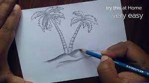 Download in under 30 seconds. How To Draw Palm Tree Step By Step For Beginners Youtube