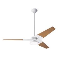 Modern Fan Company 52 Torsion 3 Blades Led Ceiling Fan With Remote Light Kit Include Motor Finish Gloss White Blade Modern Fan Led Ceiling Fan Ceiling Fan