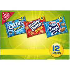 These nutter butters are way better than the original. Nabisco Cookie Variety Pack Oreo Mini Nutter Butter Bites Mini Chips Ahoy 12 Snack Packs Walmart Com Walmart Com