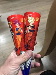 Ice cream cones are cone shape biscuit which is filled with ice cream. These Ice Cream Cones With Goku On Them Dbz