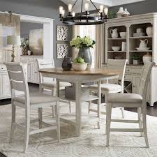 Adding extra flair to this set. Farmhouse Reimagined Counter Height Dining Set W Upholstered Chairs By Liberty Furniture Furniturepick