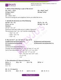 3rd grade math and science homework for the week of november. Ncert Exemplar Solutions For Class 7 Maths Chapter 10 Algebraic Expressions Available In Free Pdf Download
