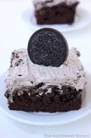 Chocolate Cake With Oreo Fluff Frosting Recipe Oreo Fluff Oreo Dessert Cake Recipes
