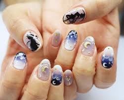 nails ลายเล บ ลายเล บ summer 2016 ลายเล บ fall 2016 ลายเล บท ต องทำ anime nails sailor moon nails moon nails