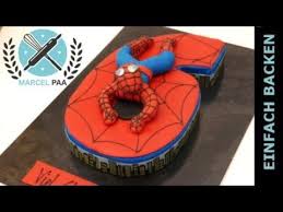 Coole Spiderman Zahlen Torte Zum Selber Machen I Einfach Backen Marcel Paa Youtube Spiderman Kuchen Torten Selber Machen Spiderman