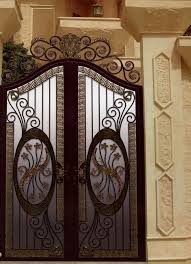 تصاميم ابواب حديد خارجية اشكال ابواب حديد جذابه صباح الورد
