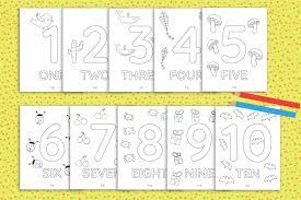 After mastering your 1 to 10, you can continue learning with the number flash try printing them on card stock papers as they feel nicer to handle and survive longer through repeated use. 1 10 Printable Numbers Coloring Pages Yes We Made This