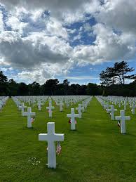 In awe and appreciation, I guess, because it's hard to find the right  words, spending Memorial Day in Normandy. My wife and sons and I spent  today at the American Cemetery, Omaha