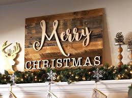 Reclaimed Wood Merry Christmas Sign Craftcuts Com Christmas Wall Decor Christmas Decorations Rustic Christmas Decor Diy