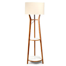 Shop wayfair for all the best column floor lamps, shelf floor lamps. Tripod Floor Lamp With Double Shelf And Beige Shade 168cm Jarri Lights