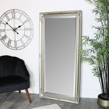 One of the oldest tricks in the book to make a room (especially tight bedrooms) appear larger is with the use of wall mirrors, but it's important not to sacrifice your unique interior design flair.luckily we have an array of designer vintage mirrors in a range of antique and modern designs that are sure to reflect not only your space, but. Large Champagne Ornate Wall Floor Mirror 158cm X 78cm