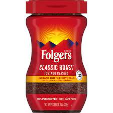 Folgers Classic Roast Instant Coffee Crystals 8 Ounces 4 94 Instant Coffee Best Instant Coffee Folgers
