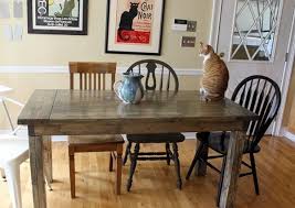 This rustic table was the first bui. Farmhouse Table Plans Insteading