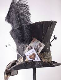 Tape this into the circle you cut out of the paper plate so as much as possible sticks out through the bottom of the plate. Stunning Steampunk Hats From Behind The Castle Door Goth Shopaholic
