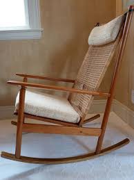 Mid Century Hans Olsen Teak And Cane Rocking Chair Hansolsenkuulkristensen With Images Rocking Chair Nursery Mid Century Rocking Chair Cane Rocking Chair