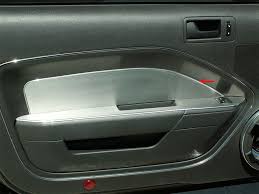2005 2009 Mustang V6 Gt Door Panel Inserts For Unpadded Doors 2pc Brushed Stainless In 2020 Mustang Panel Doors Mustang Interior
