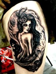 This beauty is shown in a classic pose, hands behind the. Pin Up Tattoo Designs Best 75 Ideas That Will Rock Your World