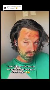 Sebastian Stan Long Hair in Movie