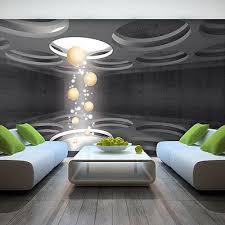 Tapete Tapeten Fototapete Kugeln Kunst Gold 3d Wand Loch Abstraktion 3350 P4 Tapeten Wohnzimmer Fototapete Tapeten