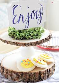 Once you've selected a leg style. Diy Rustic Wood Cake Stand Great For Weddings Home Decor And More
