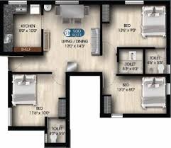 900 Sq Ft 3 Bhk Floor Plan Image Bhaveshwar Developers Classy Available For Sale Proptiger Com