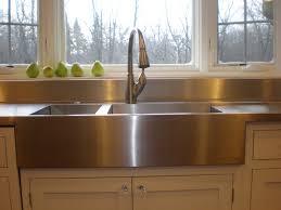 integral stainless steel drain board