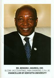 DR. B NSON I. WAIREGI, EBS h Gr