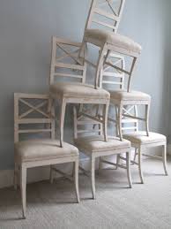 Swedish Antiques Set Of 6 Wooden Swedish Dining Chairs 19th Century Traces Of Original Paint Dining Chairs Swedish Gustavian Furniture Gustavian Furniture
