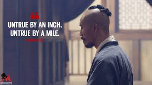 Untrue By An Inch Untrue By A Mile Hundred Eyes Marco Polo Netflix Quotes Eye Quotes Marco Polo Netflix