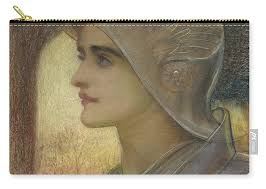 Saint Joan of Arc Zip Pouch by William Blake Richmond
