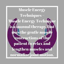 Muscle Energy Techniques Muscle Energy Technique Is A Manual Therapy That Uses The Gentle Muscle Contractions Of The Muscle Contraction Facilitation Therapy