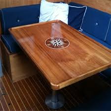 Teak Table Tops Custom Teak Marine Woodwork Teak Table Teak Utensils Boat Table