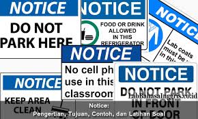 Maybe you would like to learn more about one of these? Notice Adalah Pengertian Tujuan Contoh Dan Latihan Soal Grammar Co Id
