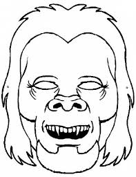 Maschera Di Mostro Per Il Carnevale Da Colorare Per Bambini Carnevale Disegni Da Colorare Colori